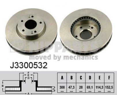 Тормозной диск NIPPARTS j3300532