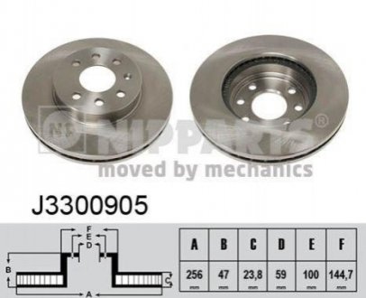 Тормозной диск Daewoo Nubira NIPPARTS j3300905