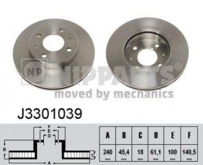 Тормозной диск NIPPARTS j3301039