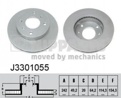 Тормозные диски NIPPARTS j3301055