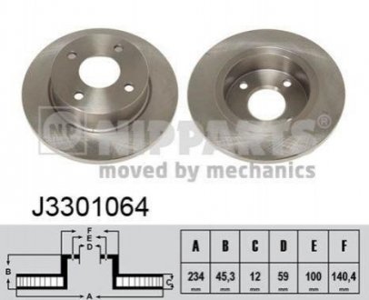 Тормозные диски NIPPARTS j3301064