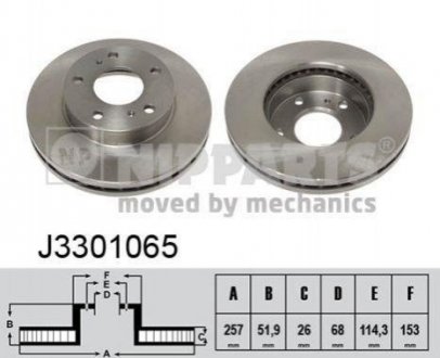 Тормозной диск NIPPARTS j3301065