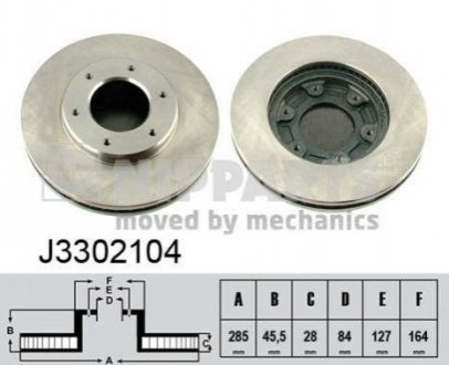 Гальмівні диски NIPPARTS j3302104