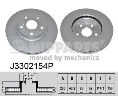 Тормозной диск NIPPARTS j3302154P