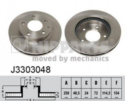 Тормозные диски NIPPARTS j3303048