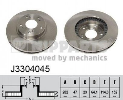 Тормозные диски NIPPARTS j3304045