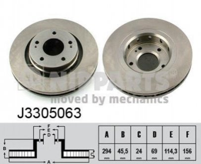 Тормозные диски NIPPARTS j3305063