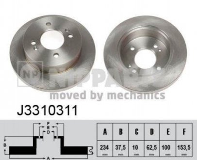 Тормозные диски NIPPARTS j3310311