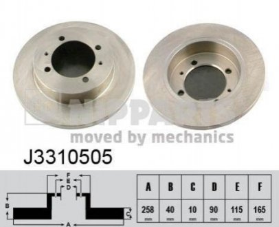 Гальмівні диски ZN NIPPARTS j3310505