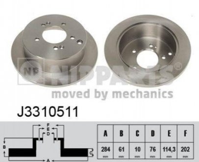 Тормозные диски NIPPARTS j3310511