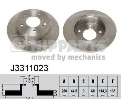 Тормозной диск NIPPARTS j3311023