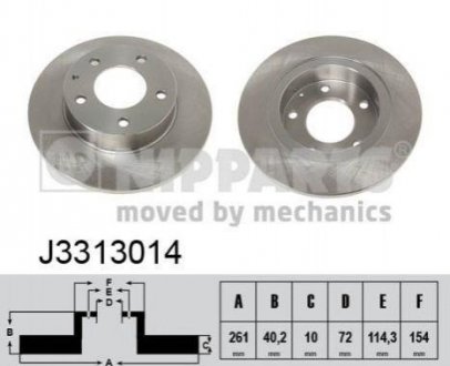 Тормозные диски NIPPARTS j3313014