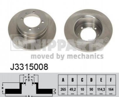 Тормозные диски NIPPARTS j3315008