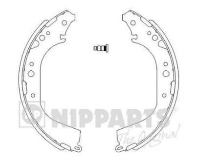 Гальмівні колодки NIPPARTS j3502039