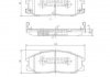 Купити Гальмівні колодки Hyundai Santa Fe, SsangYong Kyron, Hyundai H-1, SsangYong Rexton, Actyon, Hyundai Trajet, Terracan NIPPARTS j3600526 (фото1) підбір по VIN коду, ціна 2013 грн.