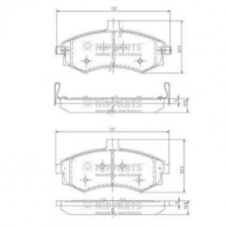 ТОРМОЗНЫЕ КОЛОДКИ NIPPARTS j3600535