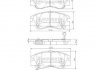 Купити Гальмівні колодки Mitsubishi Pajero, L200 NIPPARTS j3605027 (фото1) підбір по VIN коду, ціна 969 грн.