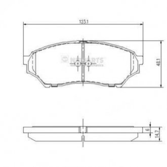 Тормозные колодки дисковые Mitsubishi Pajero NIPPARTS j3605040