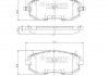 Купити Гальмівні колодки Subaru XV, Forester, Impreza, Outback, Legacy NIPPARTS j3607015 (фото1) підбір по VIN коду, ціна 1006 грн.