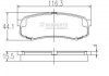 Купити Гальмівні колодки Toyota Land Cruiser, Lexus GX, Mitsubishi Pajero, Toyota Hilux, 4-Runner NIPPARTS j3612010 (фото1) підбір по VIN коду, ціна 842 грн.