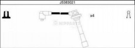 Комплект кабелiв запалювання Mazda 626 NIPPARTS j5383021