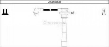 Комплект кабелей зажигания Mitsubishi Carisma NIPPARTS j5385000