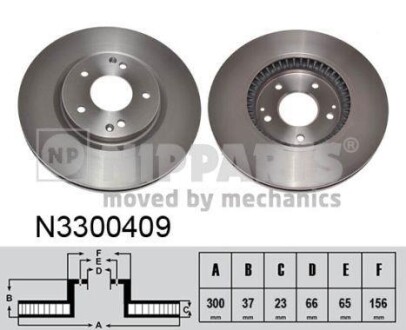 Тормозные диски NIPPARTS n3300409