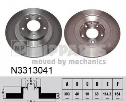Тормозные диски NIPPARTS n3313041
