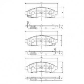 ГАЛЬМІВНІ КОЛОДКИ ДИСКОВІ NIPPARTS n3601101