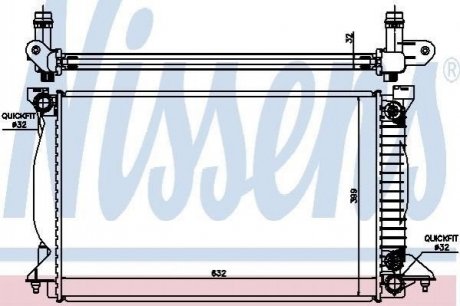 Радиатор охлаждения NISSENS 60303A