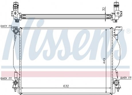 Радиатор NISSENS 60306A