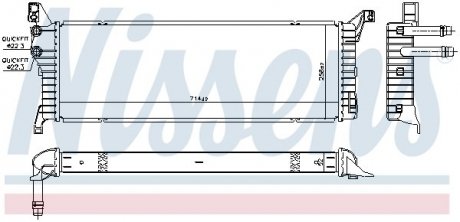 Радиатор охлаждения NISSENS 606087