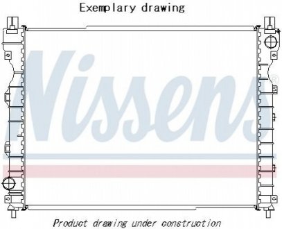 Радиатор охлаждения NISSENS 606653