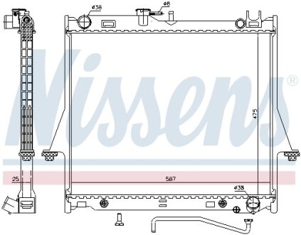 Радіатор NISSENS 60854