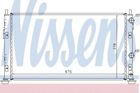 Купити Радіатор охолоджування NISSENS 61003 (фото1) підбір по VIN коду, ціна 4687 грн.