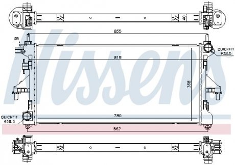 Радіатор Fiat Ducato NISSENS 617879