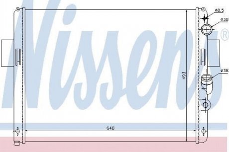 Купить Радиатор охлаждения NISSENS 61972 (фото1) подбор по VIN коду, цена 3925 грн.