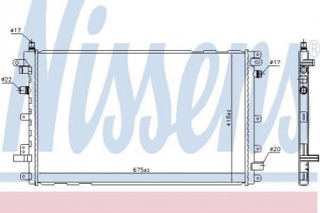 Купити Радіатор CT/GMC VOLT(11-)VOLT EV 150(+)[OE 22765637] NISSENS 630772 (фото1) підбір по VIN коду, ціна 8063 грн.