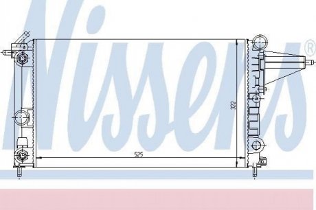 Радіатор OP VECTRA A(88-)1.6 i(+)[OE 1300 088] Opel Vectra NISSENS 63225