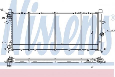 Радиатор охлаждения NISSENS 65184