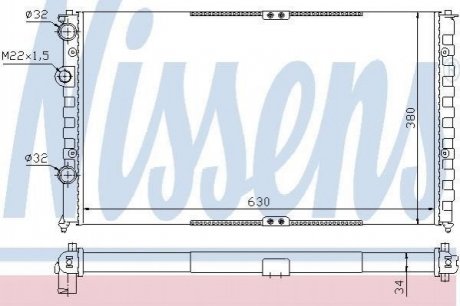 Радиатор охлаждения NISSENS 65290