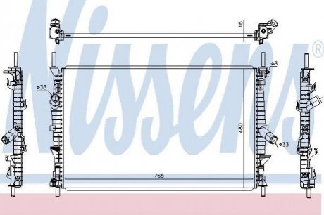 Радиатор охлаждения NISSENS 66861