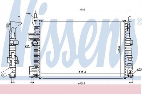 Радиатор NISSENS 66869