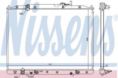 Радиатор охлаждения NISSENS 68151