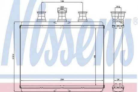 Радиатор печки BMW E65, E66 NISSENS 70517