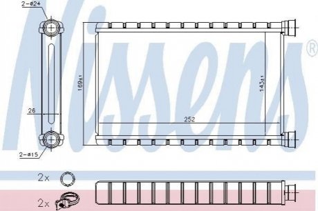 Пічка B3(E90-E91-E92-E93)3.0 i(+)[OE 6411.6.941.991] NISSENS 70527