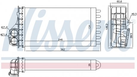 Купить Радиатор отопителя салона First Fit Citroen Xsara NISSENS 707091 (фото1) подбор по VIN коду, цена 2693 грн.
