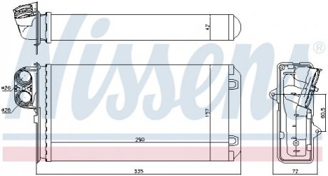 Радиатор печки NISSENS 72937