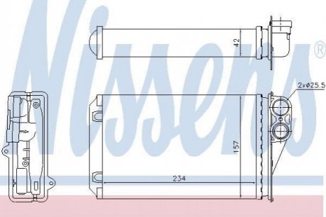 Радиатор печки NISSENS 72946