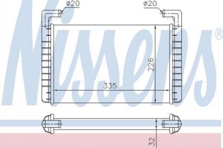 Пічка RVI(90-)380(+)[OE 50 00 294 090] NISSENS 73371